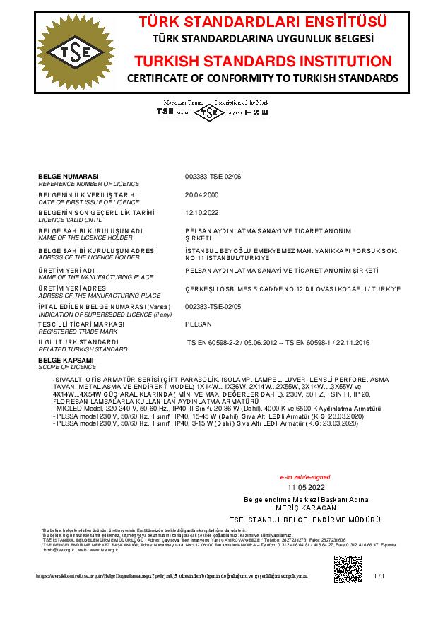 TSE - Recessed Mounted Office luminaires